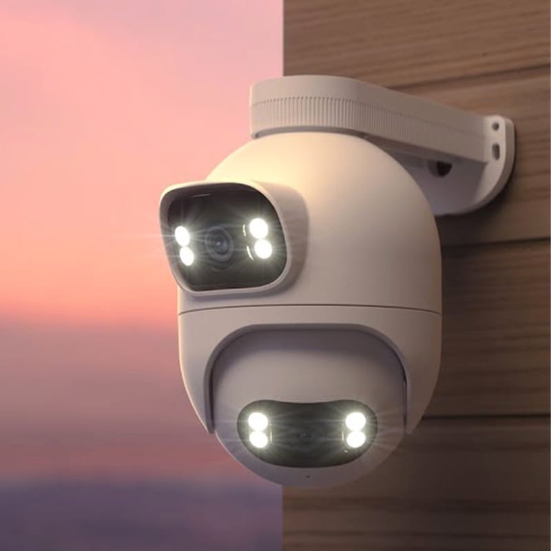 Imilab EC6 Dual 3MP 2K WiFi Blanco - Cámara de Seguridad Exterior - luces flash