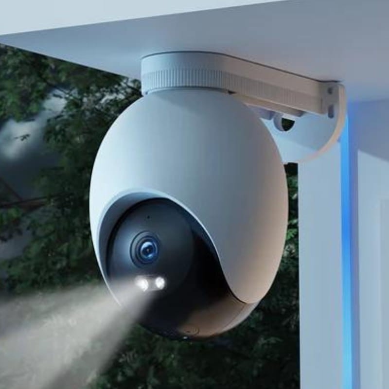 Imilab EC6 5MP 3K IP66 WiFi Blanco - Camara de Seguridad Exterior - vista nocturna