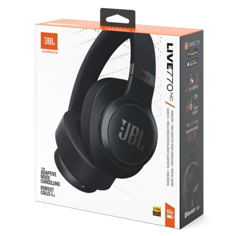JBL Live 770NC ANC Negro - Auriculares Bluetooth - embalaje