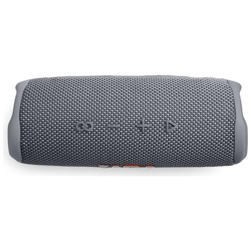 JBL Flip 6 Gris - Altavoz Bluetooth vista trasera 