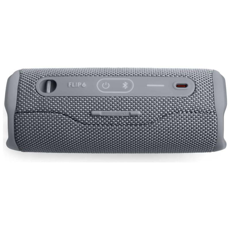 JBL Flip 6 Gris - Altavoz Bluetooth vista trasera 2