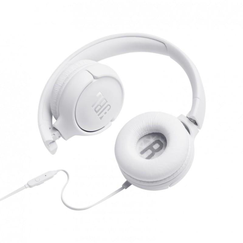 JBL Tune 500 Branco - Auscultadores vista do interior 