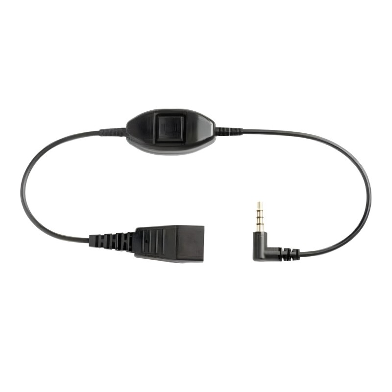 Câble Jabra 8735-019 QD/3,5 mm Noir - vue de face