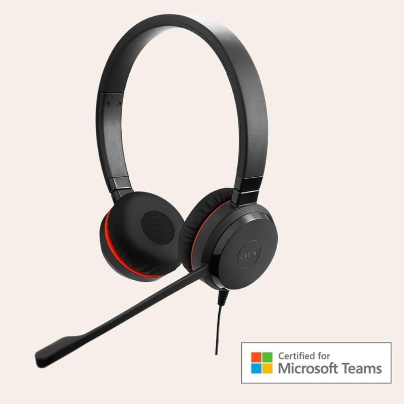 Jabra Evolve 20 SE MS Stereo (USB-C/A) - certificación Microsoft