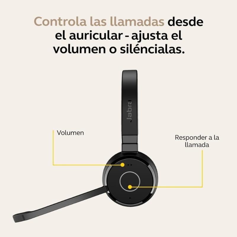 Jabra Evolve 65 TE MS Stéréo (USB-A) - contrôles intégrés