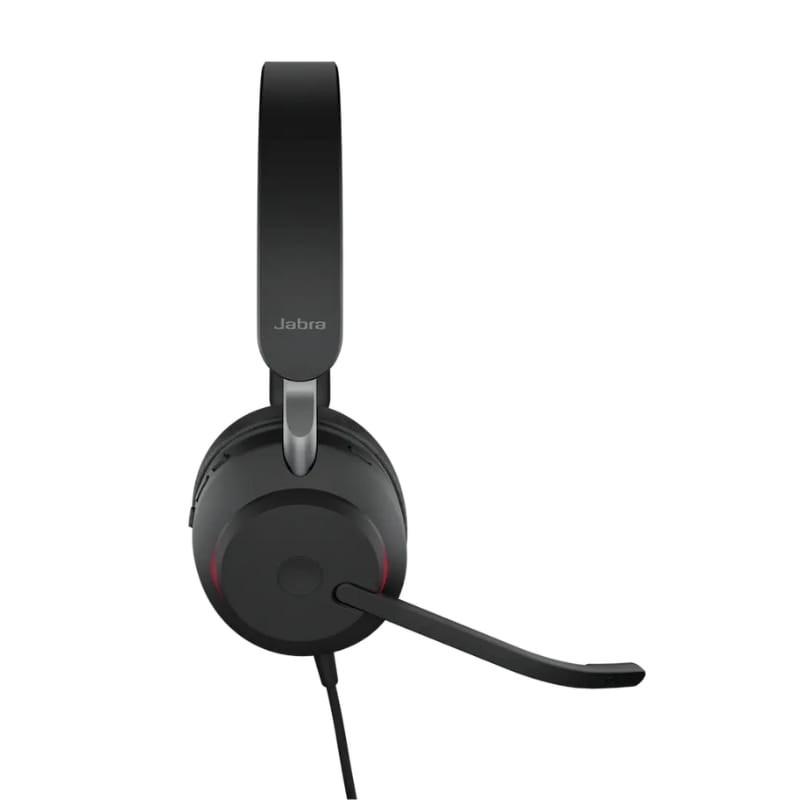 Jabra Evolve2 40 SE MS Estéreo Negro - Auriculares con Micrófono - vista lateral