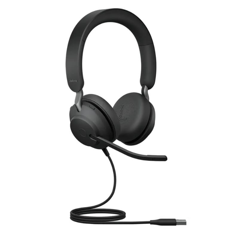 Jabra Evolve2 40 SE MS Estéreo Negro - Auriculares con Micrófono - conector USB-A