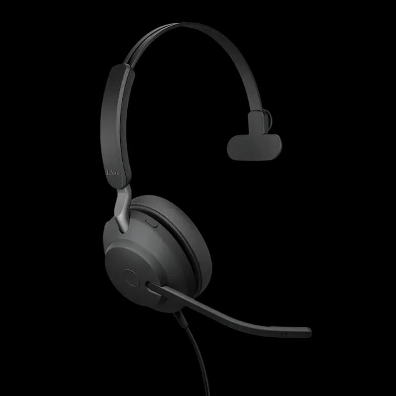 Jabra Evolve2 40 SE MS Mono Noir - Casque d'écoute avec microphone