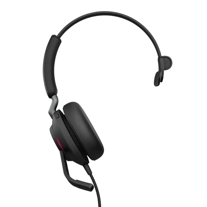 Jabra Evolve2 40 SE MS Mono Noir - Casque d'écoute avec microphone - vue de face