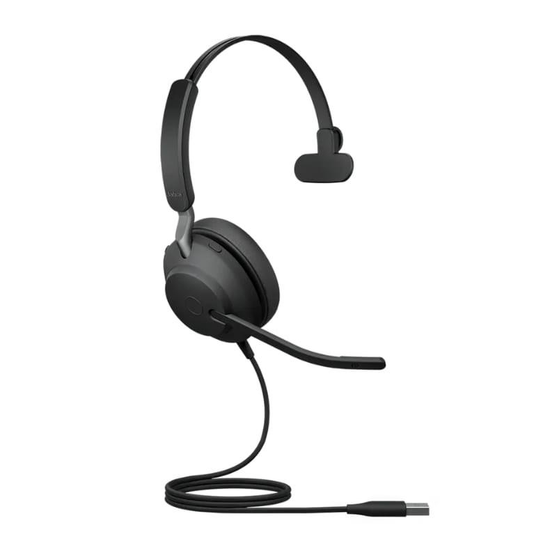 Jabra Evolve2 40 SE MS Mono Noir - Casque d'écoute avec microphone - Connecteur USB-A