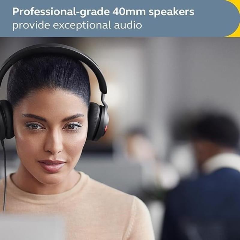 Jabra Evolve2 40 SE UC Stereo (USB-A) - altavoces de 40 mm
