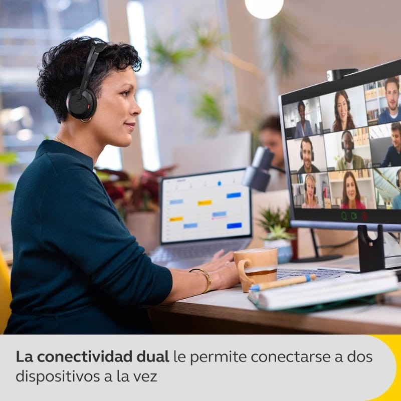Jabra Evolve2 55 MS Mono ANC (USB-A) - conexión dual