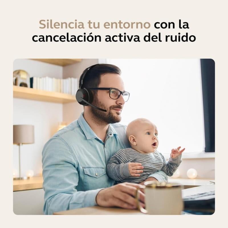 Jabra Evolve2 55 MS Mono ANC (USB-A) - cancelación activa de ruido