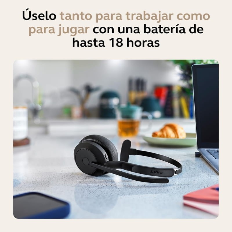 Jabra Evolve2 55 MS Mono ANC (USB-A) - duración de la batería