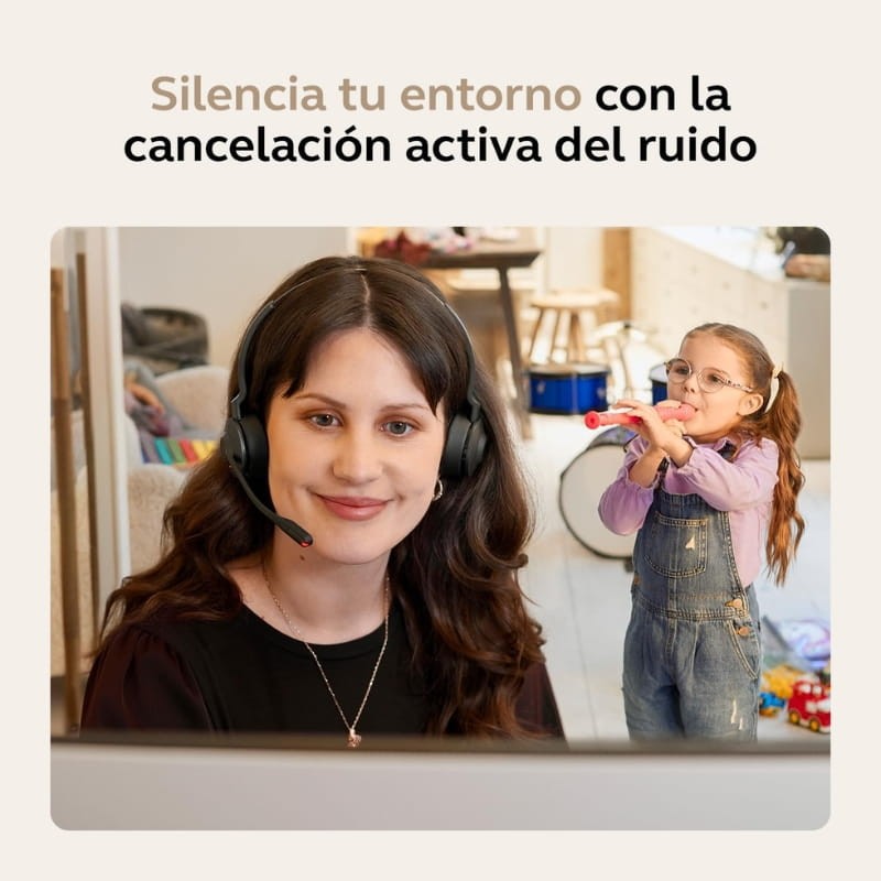 Jabra Evolve2 55 MS Stéréo ANC (USB-A) - annulation active du bruit