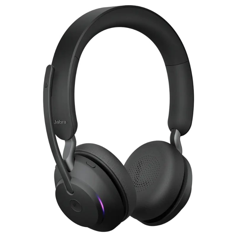 Jabra Evolve2 65 MS Stereo (USB-A) Negro - vista a 45 grados