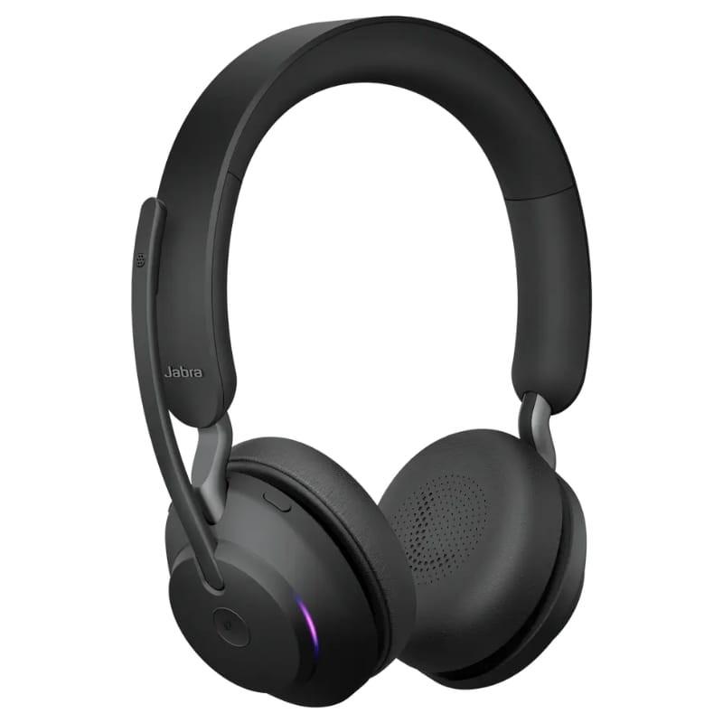 Jabra Evolve2 65 MS Stéréo (USB-A) Noir - Vue à 45 degrés