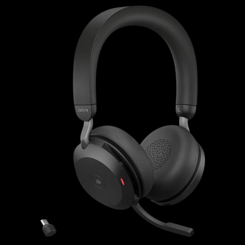 Jabra Evolve2 75 MS ANC Negro - Auriculares Inalámbricos con Micrófono