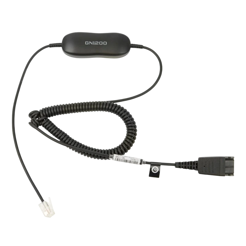 Cable Jabra GN1200 QD/RJ45 Versión Espiral Negro