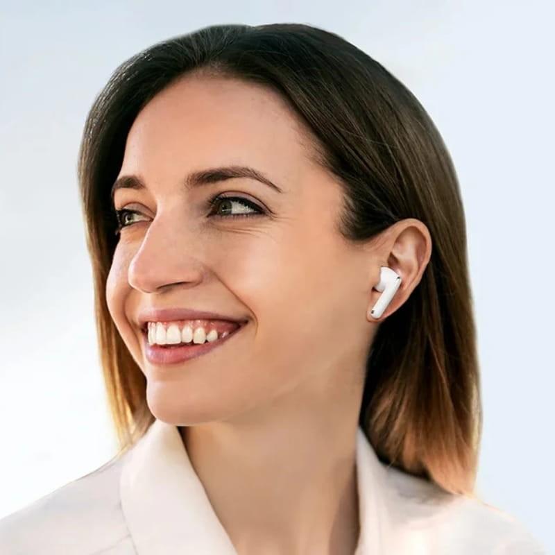 Joyroom Funpods Series JR-FB1 Blanco - Auriculares Bluetooth - colocación 