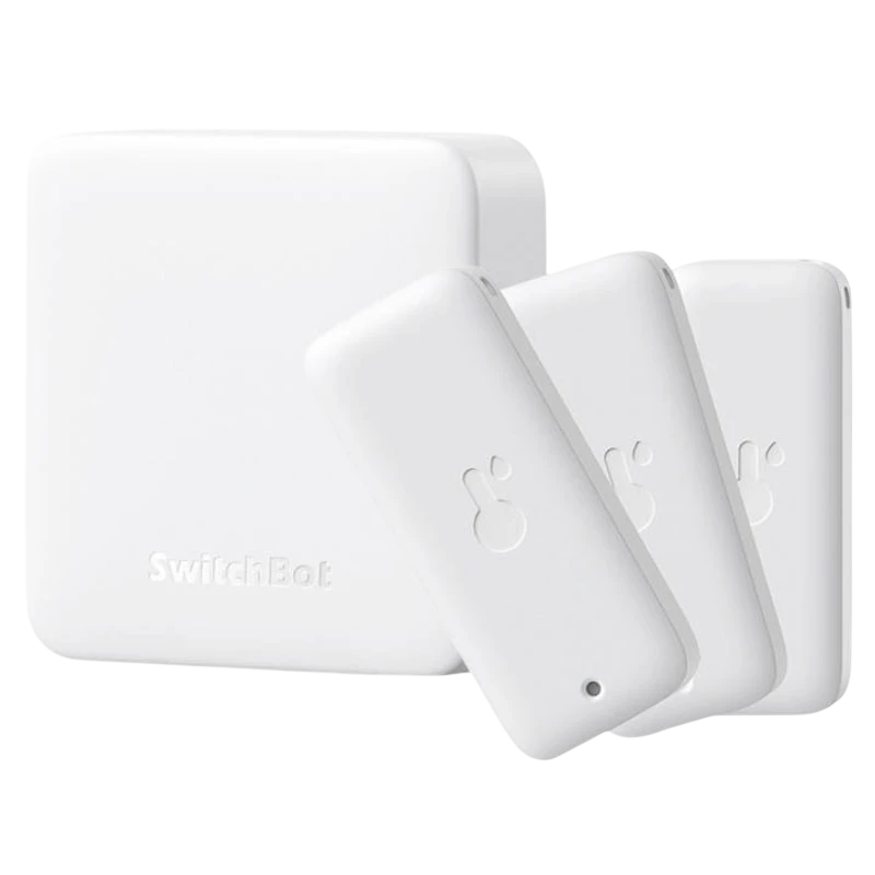 Kit SwitchBot Hub Mini Blanco + 3 x Sensor de Humedad/Temperatura