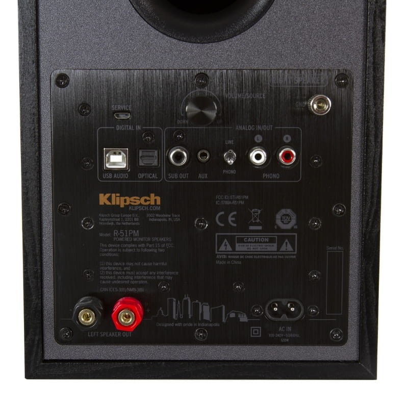 Klipsch R 51-PM (Par) 2.0 - vista trasera