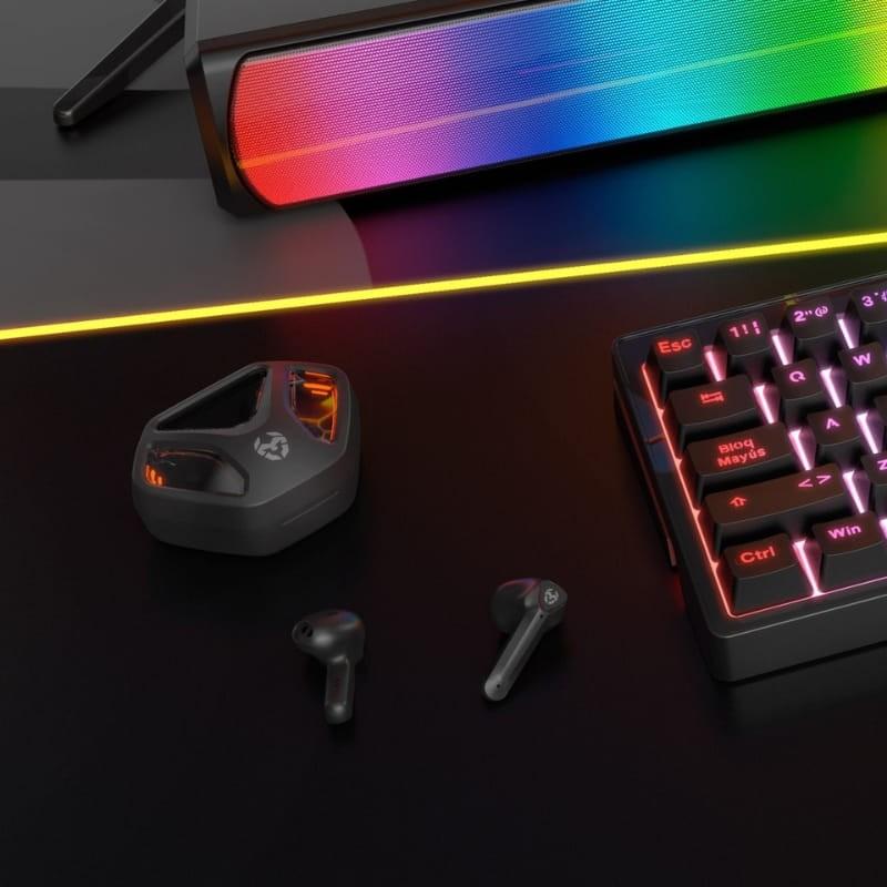 Krom Kall Preto - Auscultadores para jogos - design de gamng