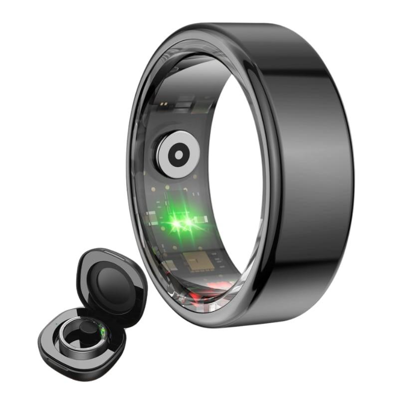 Ksix Saturn Talla M 20 mm Negro - anillo y estuche de carga