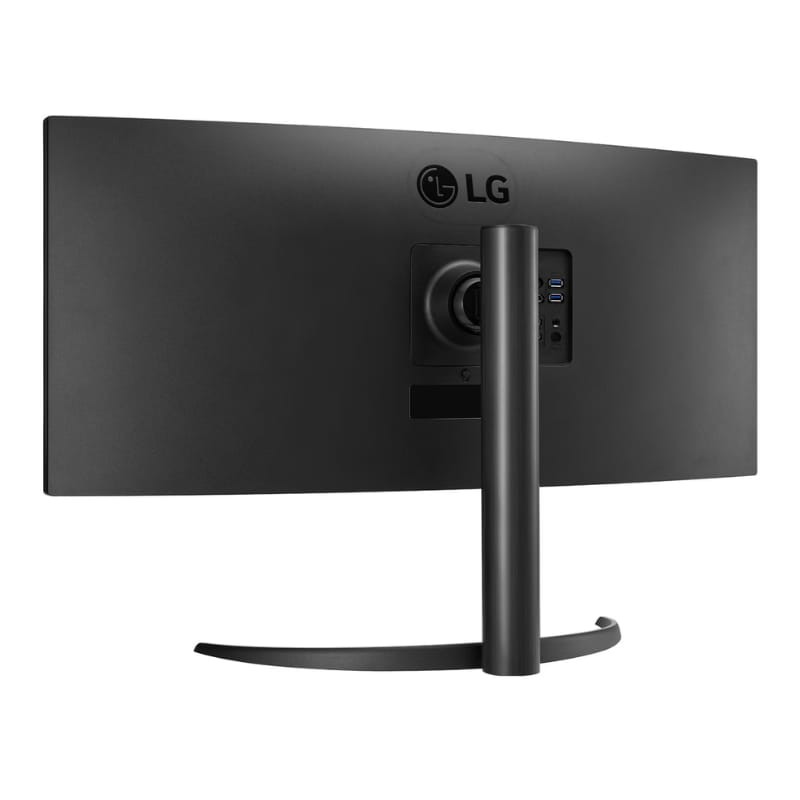 LG 34WR55QK-B 34 Pulgadas WQHD VA Curvo 100 Hz - vista trasera a 45 grados