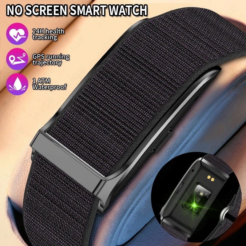 LIGE BWH59 Negro - Pulsera de Actividad - diseño sin pantalla