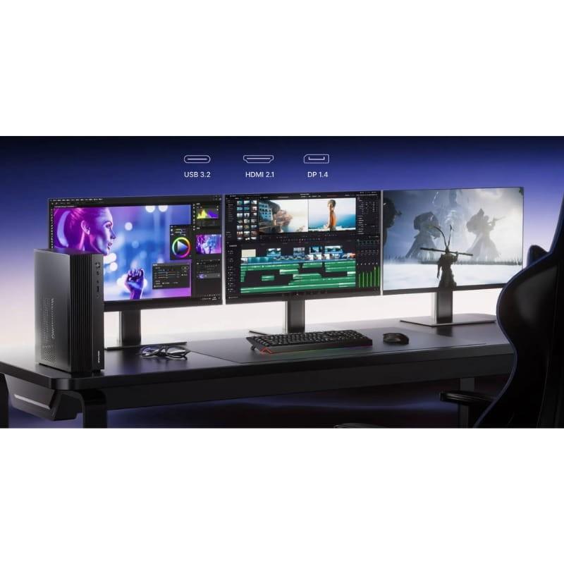 MINISFORUM 790S7 Ryzen 9 7940HX Barebone No Ram/No Rom Negro - Mini PC - triple salida de vídeo