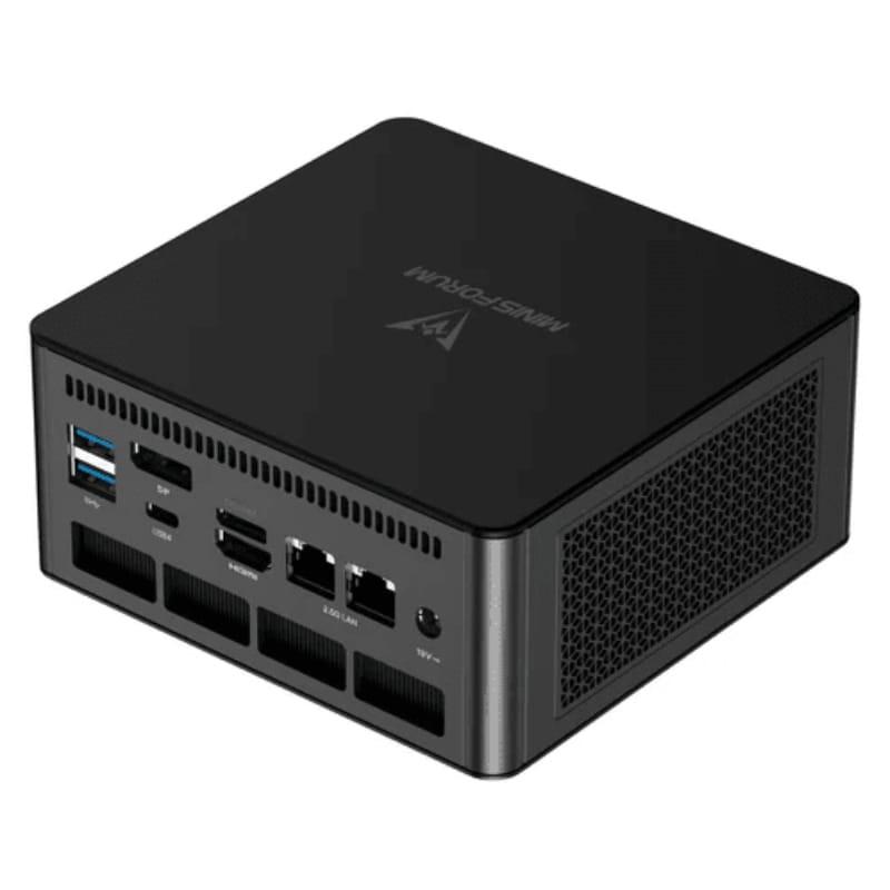 MINISFORUM Elite Mini UM890 Pro AMD Ryzen 9 8945HS 32Go/512Go W11 - vue à 45 degrés