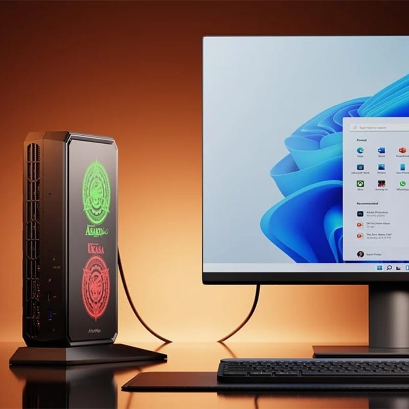 MINISFORUM G7 Pt Ryzen 9 7945HX et RX 7600M XT Barebone No Ram/No Rom Noir - Mini PC Gaming - Lumières RVB