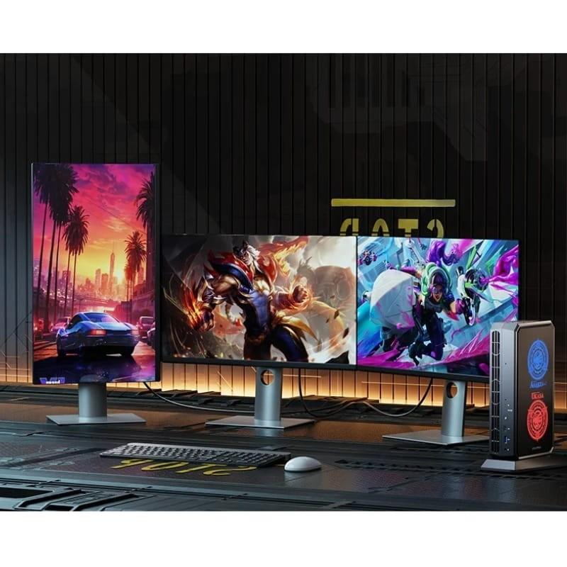 MINISFORUM G7 Pt Ryzen 9 7945HX et RX 7600M XT Barebone No Ram/No Rom Noir - Mini PC Gaming - triple sortie vidéo