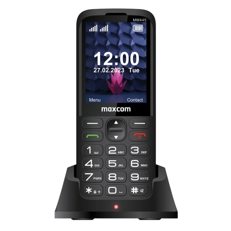 Maxcom Comfort MM445 L, 2.8", 4G, Dual SIM, 1700 mAh, Botón SOS, Negro