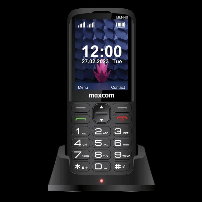 Maxcom Comfort MM445 L, 2.8", 4G, Dual SIM, 1700 mAh, Botón SOS, Negro
