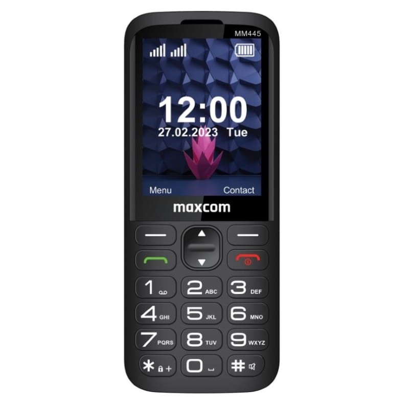 Maxcom Comfort MM445 L 4G Dual SIM Negro - vista frontal