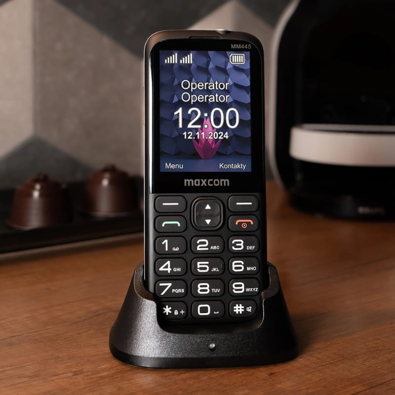 Maxcom Comfort MM445 L 4G Dual SIM Negro - base de carga