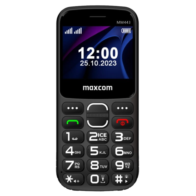 Maxcom MM443 4G Negro - vista frontal