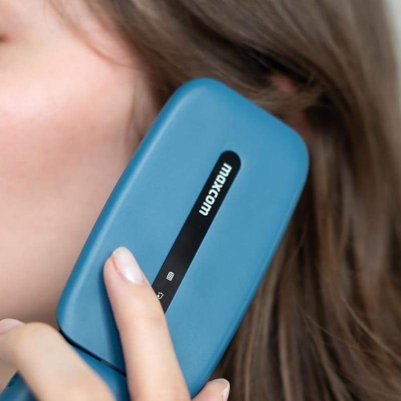Maxcom MM828 4G Azul - desenho com capa