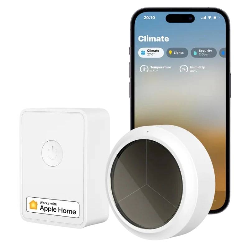 Meross MS100FHHK Blanco - Kit de Hub + Sensor de Temperatura / Humedad