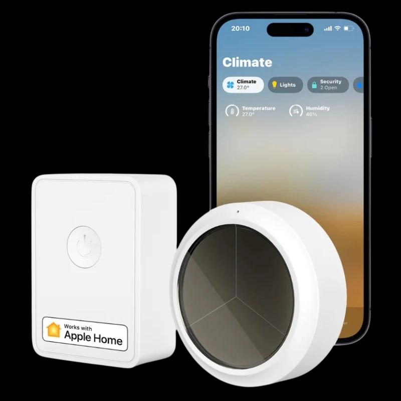 Meross MS100FHHK Blanco - Kit de Hub + Sensor de Temperatura / Humedad