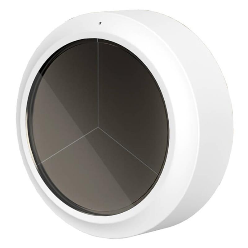 Meross MS100FHHK Blanco - Kit de Hub + Sensor de Temperatura / Humedad - vista a 45 grados del sensor