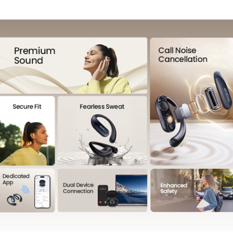 Mibro OpenEar Branco - funções principais