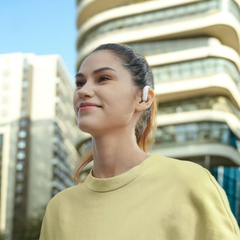 Mibro OpenEar Branco - desenho do gancho