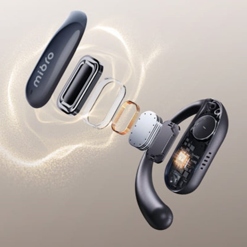 Mibro OpenEar Preto - estrutura interna