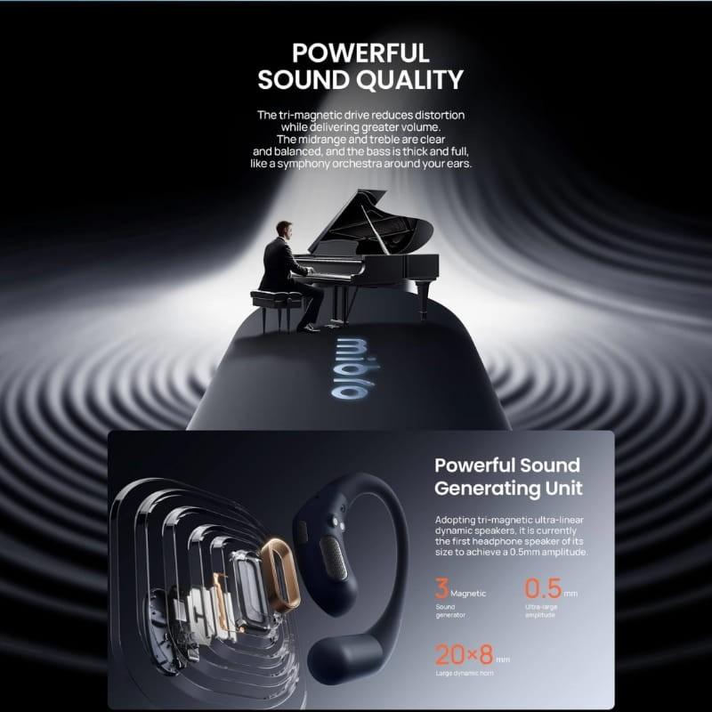 Mibro OpenEar Pro Bege - estrutura interna