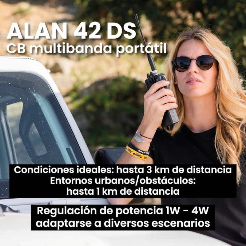 Midland Alan 42 DS - Radio CB Portátil - alcance de la radio