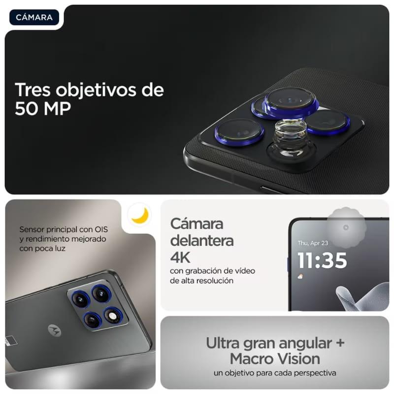 Motorola Edge 70 5G 12Go/512Go Double SIM Gris - système de caméras