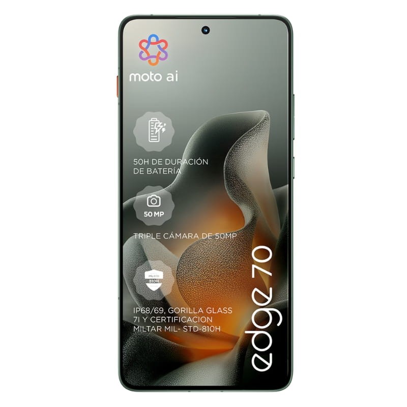 Motorola Edge 70 5G 12Go/512Go Double SIM Lily Pad - vue de face